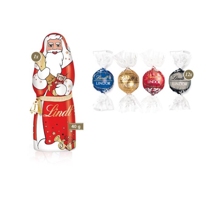 12 exklusive Pralinen in Werbekartonage - ein gern gesehenes Werbegeschenk für Weihnachten