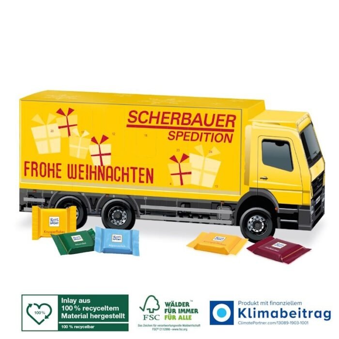 3D Truck Advent Calendar Ritter Sport - Image 1