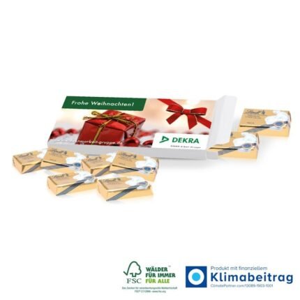 Auf eine sehr nette Art danke sagen mit diesem Werbegeschenk - Bedruckbare Präsentbox mit Schokolade