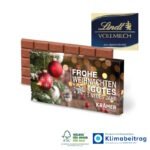 Bedruckbare Lindt Schokoladentafel als weihnachtliches Werbegeschenk