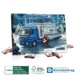 Bedruckbarer Tisch-Adventskalender Organic mit Schweizer Markenschokolade