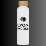 Borosilicate glass bottle Lucerne with bamboo lid - Image 2