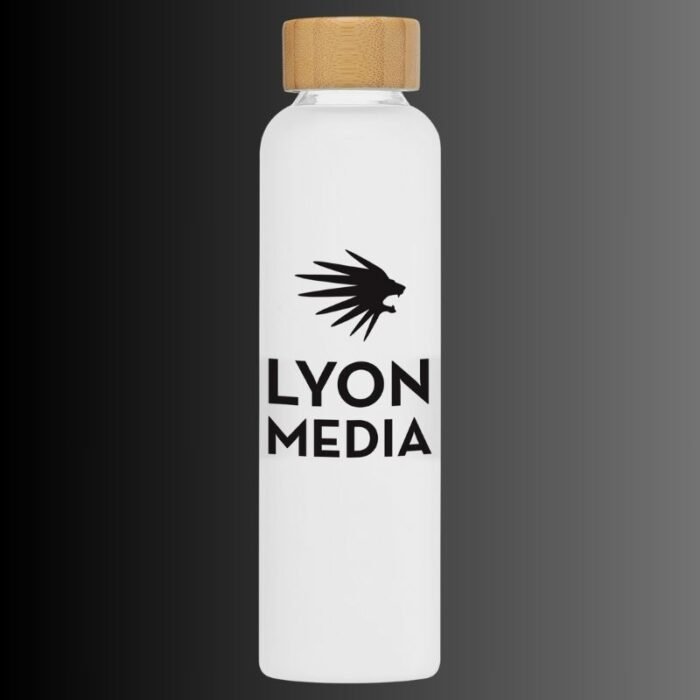 Borosilicate glass bottle Lucerne with bamboo lid - Image 2