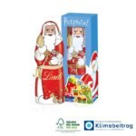 Bleiben Sie in positiver Erinnerung bei ihren Kunden durch diesen Weihnachtsmann in kartonage mit Glöckchen