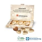 Business Präsentbox mit Schokoherzen ideal auch für Jubiläum