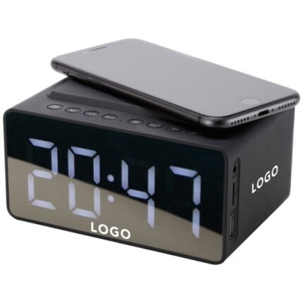 Design Uhr mit Ladestation als Werbemittel fuer besondere Kunden