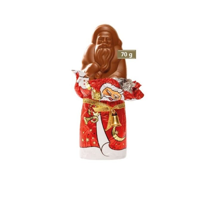 Dieser werbewirksamer Weihnachtsmann in Kartonage mit Glöckchen vermittelt Wertschätzung