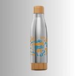 Doppelwandige Bamboo Edelstahlflasche Ibiza – Bild 5