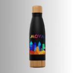 Doppelwandige Bamboo Edelstahlflasche Ibiza – Bild 2
