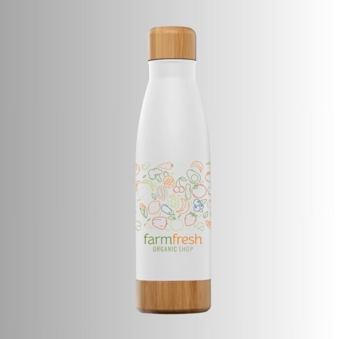 Doppelwandige Bamboo Edelstahlflasche Ibiza – Bild 4