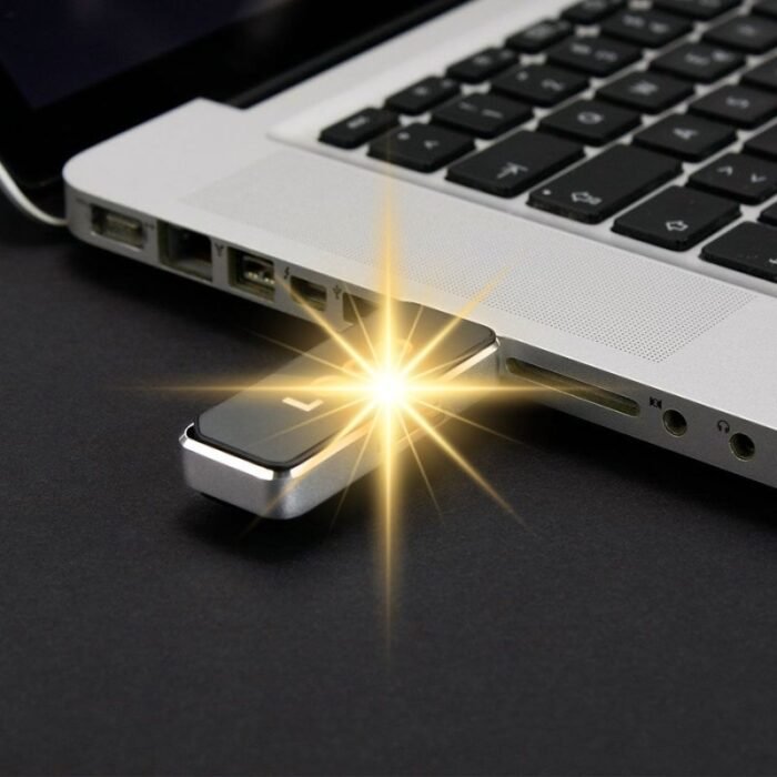 USB 2.0 stick with illuminated logo engraving - Image 1