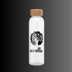 Glasflasche Alpine mit Bambus Deckel – Bild 3