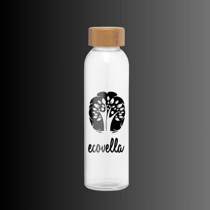 Glasflasche Alpine mit Bambus Deckel – Bild 3