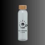Glasflasche Alpine mit Bambus Deckel – Bild 4