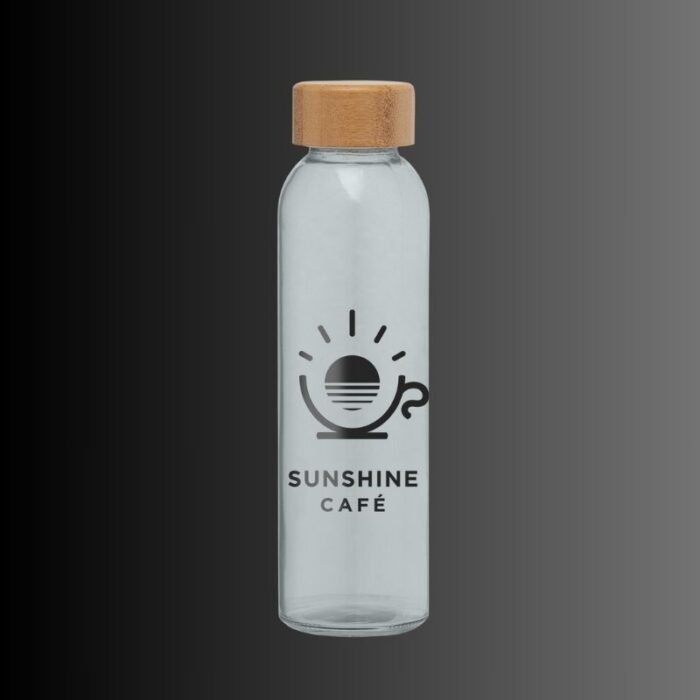 Glasflasche Alpine mit Bambus Deckel – Bild 4