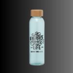 Glasflasche Alpine mit Bambus Deckel – Bild 2