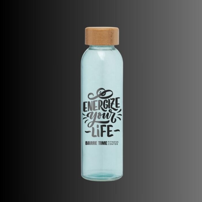 Glasflasche Alpine mit Bambus Deckel – Bild 2
