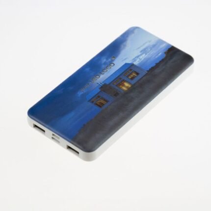 Leuchtende Powerbank perfekt als Werbetraeger
