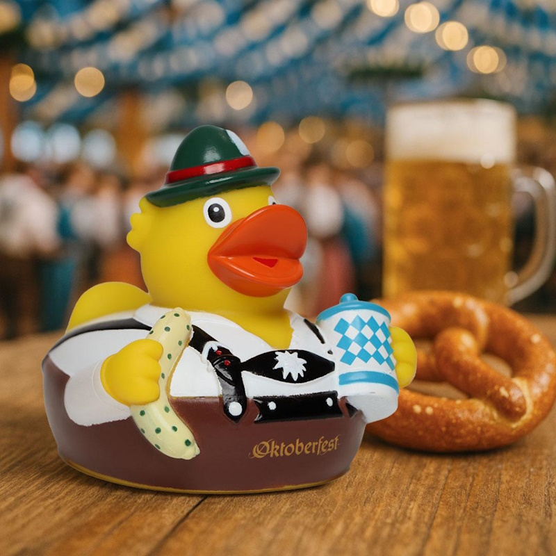 Quietsche Ente Bavaria - Bayerischer Werbeartikel mit Charme