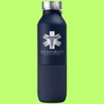 Recycled stainless steel bottle Freya Duo with cup - Image 3