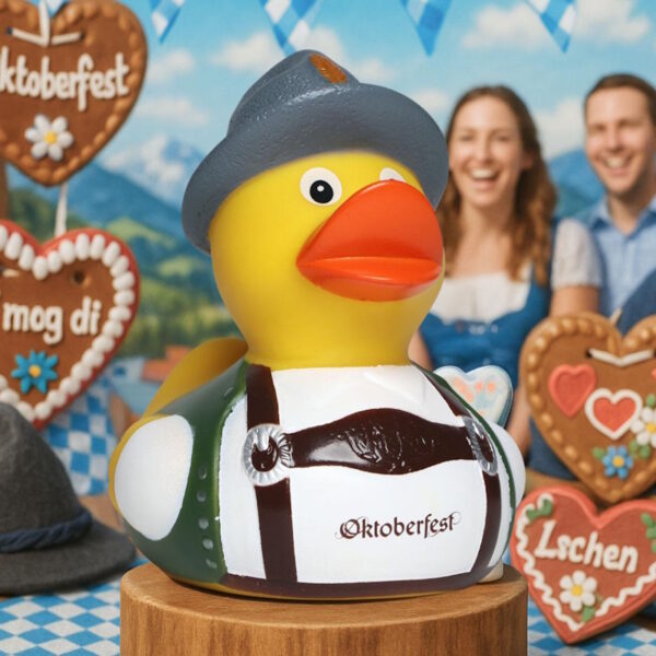 Traditionelle Werbeartikel Oktoberfest - Quietsche Ente Tracht