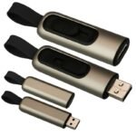 Metal USB flash drive with sliding mechanism