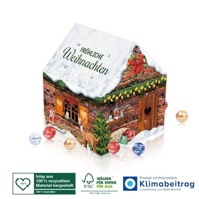 Weihnachtshaus Adventskalender Lindt – Bild 1