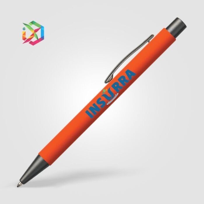 Metallkugelschreiber in Orange