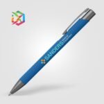 Werbekugelschreiber mit gummierter Soft-touch-Oberfläche