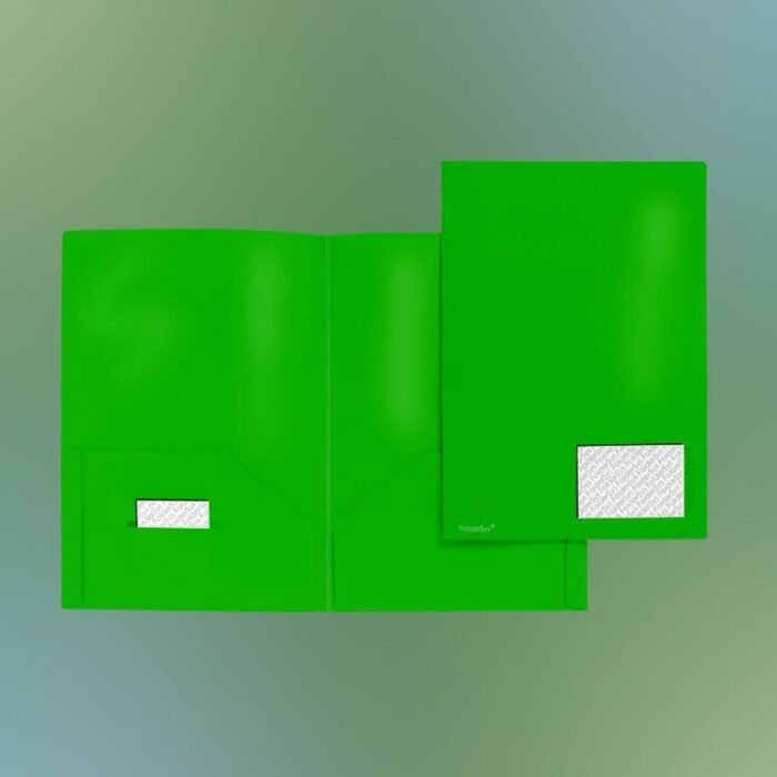 Grüne Broschüren Mappe A4 zur Organisation von Angeboten & Projektunterlagen
