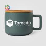 Bedruckbare Keramiktasse mit Deckel