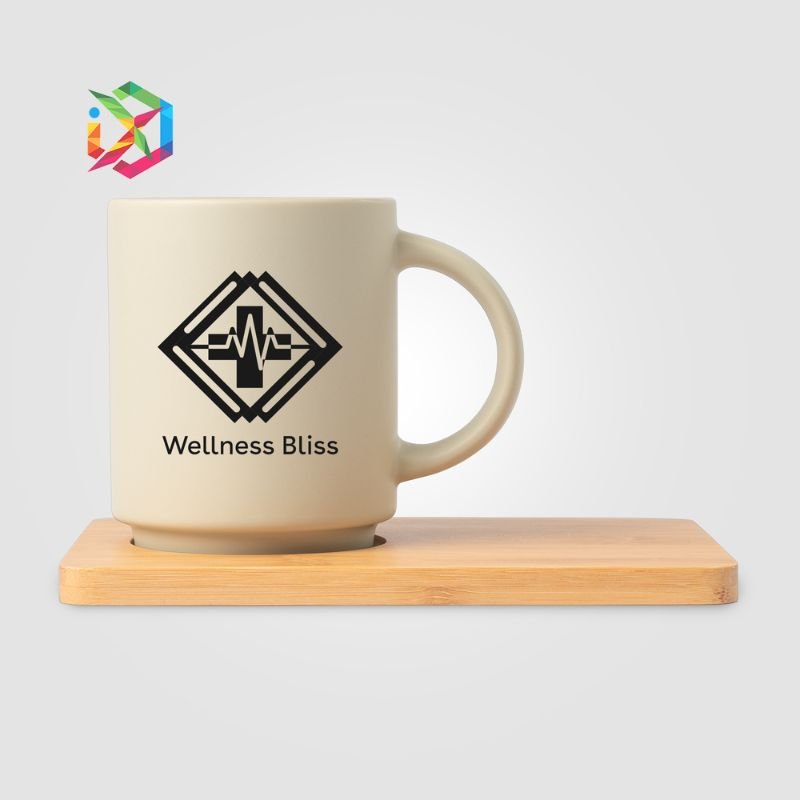 Keramiktasse & Bambusbrett-Set Café Duo Keramiktasse & Bambusbrett-Set Café Duo