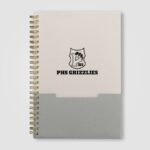 Lino A5 Spiralnotizbücher mit FSC-Papier und Einstecktaschen in vier Farben