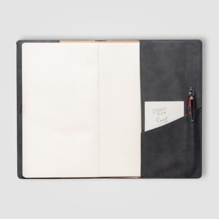 Memento Business Notebook with a sewn-in pen pocket