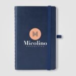 Molière A6 Softcover Notizbuch in Marineblau mit Logodruck