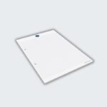 Primus DIN A4 notepad with checkered pattern, company logo, and filing tabs